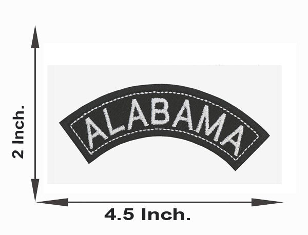 Alabama Rocker Patch Small Embroidered Motorcycle NEW Biker Vest Patch-STURGIS MIDWEST INC.