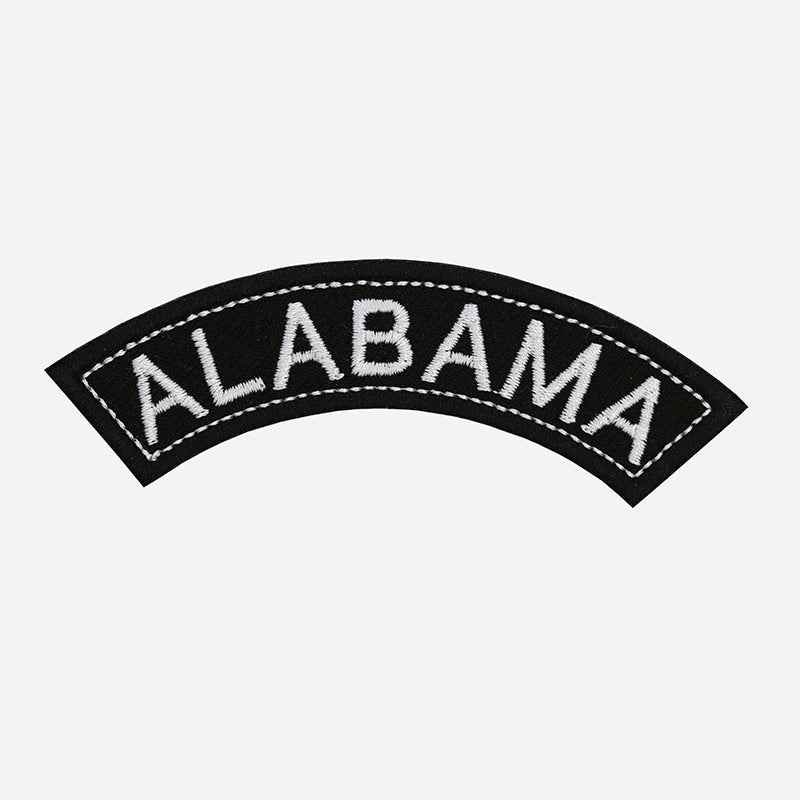 Alabama Rocker Patch Small Embroidered Motorcycle NEW Biker Vest Patch-STURGIS MIDWEST INC.