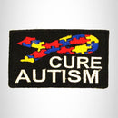 Cure Autism with Multi Color Ribbon Small Patch Iron on for Biker Vest SB779 - STURGIS MIDWEST INC.