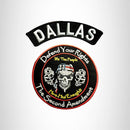 DALLAS Defend Your Rights the 2nd Amendment 2 Patches Set for Vest Jacket - STURGIS MIDWEST INC.