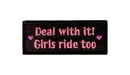 Deal With It Girls Ride Too Small Patch for Womens Vest Jacket New SB431 - STURGIS MIDWEST INC.