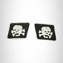DEATH SKULL COLLAR SET L2 Small Patch Iron on for Vest Jacket SB673 - STURGIS MIDWEST INC.