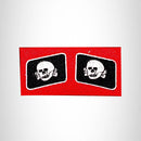 DEATH SKULL Collar Set Small Patch for Vest jacket SB432 - STURGIS MIDWEST INC.