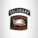 DELAWARE Defend Your Rights the 2nd Amendment 2 Patches Set for Vest Jacket - STURGIS MIDWEST INC.