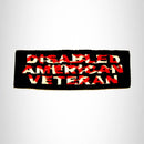 Disabled American Veteran Small Patch Iron on for Biker Vest SB824 - STURGIS MIDWEST INC.