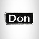 Don Iron on Name Tag Patch for Motorcycle Biker Jacket and Vest NB154 - STURGIS MIDWEST INC.