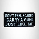 DON'T FEEL SCARED Small Patch Iron on for Vest Jacket SB581 - STURGIS MIDWEST INC.
