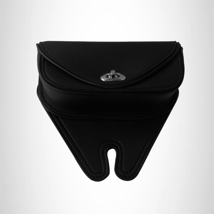 Motorcycle Windshield Bag 1 Compartments Pocket Black
