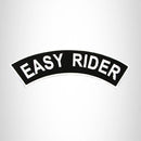 EASY RIDER White on Black Top Rocker Patch for Biker Vest Jacket TR316 - STURGIS MIDWEST INC.