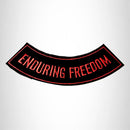 ENDOURING FREEDOM Bottom Rocker Iron on Patch for Biker Vest BR436 - STURGIS MIDWEST INC.