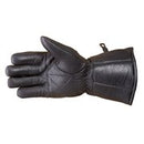 Gauntlet style Genuine leather motorcycle gloves Black size xl-STURGIS MIDWEST INC.