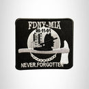 FDNY - MIA 9 - 11 - 01 Small Patch Iron on for Vest Jacket SB529 - STURGIS MIDWEST INC.
