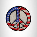 FLAG PEACE SIGN Small Patch Iron on for Vest Jacket SB663 - STURGIS MIDWEST INC.