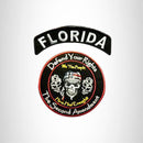 FLORIDA Defend Your Rights the 2nd Amendment 2 Patches Set for Vest Jacket - STURGIS MIDWEST INC.