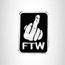 FTW Hand Giving the Finger Iron on Small Patch for Motorcycle Biker Vest SB1013 - STURGIS MIDWEST INC.