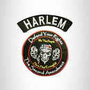 HARLEM Defend Your Rights the 2nd Amendment 2 Patches Set for Vest Jacket - STURGIS MIDWEST INC.