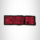 HONEY PIE Red on Black Small Patch Iron on for Biker Vest SB691 - STURGIS MIDWEST INC.