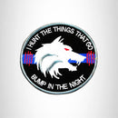 I HUNT THE THINGS Iron on Small Patch for Biker Vest SB895 - STURGIS MIDWEST INC.