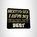 I LOVE MY HARLEY BEST Small Patch Iron on for Vest SB550 - STURGIS MIDWEST INC.