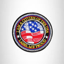 I MA THE CITIZEN OF THE USA Iron on Small Patch for Biker Vest SB893 - STURGIS MIDWEST INC.