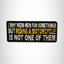 I MAY NEED MEN Small Patch Iron on for Vest Jacket SB668 - STURGIS MIDWEST INC.