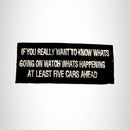 If You Really Want to Know Iron on Small Patch for Motorcycle Biker Vest SB1045 - STURGIS MIDWEST INC.