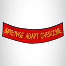 Improvise Adapt Overcome Iron on Bottom Rocker Patch for Biker Vest BR457 - STURGIS MIDWEST INC.