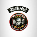 INDIANAPOLIS Defend Your Rights the 2nd Amendment 2 Patches Set for Vest Jacket - STURGIS MIDWEST INC.
