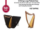 Irish Celtic LEVER Harp 31 String Extra Strings Lever - STURGIS MIDWEST INC.
