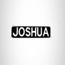 JOSHUA Black and White Name Tag Iron on Patch for Biker Vest and Jacket NB231 - STURGIS MIDWEST INC.