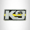 K9 Blue Gray with Black Iron on Small Patch for Biker Vest SB919 - STURGIS MIDWEST INC.