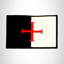 Knights Templar Flag Small Patch Iron on for Biker Vest SB770 - STURGIS MIDWEST INC.