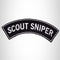 Scout Sniper Sew on Top Rocker Patch for Biker Vest Jacket TR210