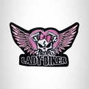 Lady Biker Winged Skull Small Patch Iron on for Vest Jacket SB537 - STURGIS MIDWEST INC.