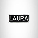 Laura Iron on Name Tag Patch for Biker Vest NB132 - STURGIS MIDWEST INC.