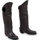 Leather half chaps chinx legging short chaps knee high - STURGIS MIDWEST INC.