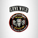 LONE WOLF Defend Your Rights the 2nd Amendment 2 Patches Set for Vest Jacket - STURGIS MIDWEST INC.