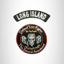 LONG ISLAND Defend Your Rights the 2nd Amendment 2 Patches Set for Vest Jacket - STURGIS MIDWEST INC.