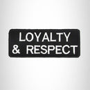 Loyalty & Respect Iron on Small Patch for Motorcycle Biker Vest SB1006 - STURGIS MIDWEST INC.