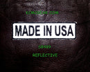 Made In USA Small Patch Iron on Reflective for Jacket Vest SB489 - STURGIS MIDWEST INC.