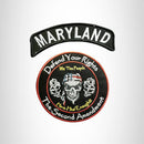 MARYLAND Defend Your Rights the 2nd Amendment 2 Patches Set for Vest Jacket - STURGIS MIDWEST INC.