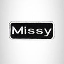 Missy Iron on Name Tag Patch for Biker Jacket and Vest NB134 - STURGIS MIDWEST INC.