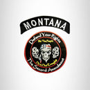 MONTANA Defend Your Rights the 2nd Amendment 2 Patches Set for Vest Jacket - STURGIS MIDWEST INC.