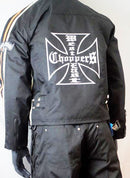 MOTORCYCLE All WEATHER chopper JACKET ORANGE CHEST SIZES 44 - STURGIS MIDWEST INC.