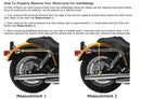 Motorcycle Detachable Saddlebag Set Zip off Closure on Lid Single Strap 2 Outside Pockets SAD102 - STURGIS MIDWEST INC.