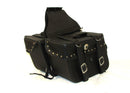 Motorcycle Detachable Saddlebag Studded Zip off With End Pocket and Concho Tapered Two Strap SAD574S - STURGIS MIDWEST INC.