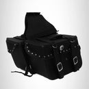 Motorcycle Detachable Saddlebag Zip off Studded Two strap Shielded bottom SAD645S - STURGIS MIDWEST INC.