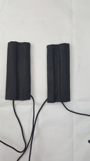 motorcycle handlebar cover black leather plain 5 inches by 2 width - STURGIS MIDWEST INC.