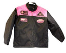 motorcycle kids jacket pink/black Usa mode motor usa classics size 12 - STURGIS MIDWEST INC.