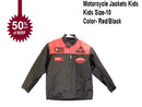 motorcycle kids jacket red/black Usa mode motor usa classics size 10 - STURGIS MIDWEST INC.